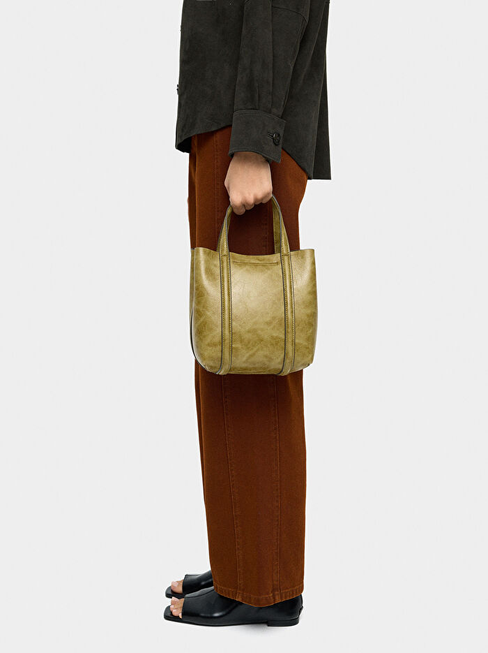 Çapraz Askılı Tote Çanta S