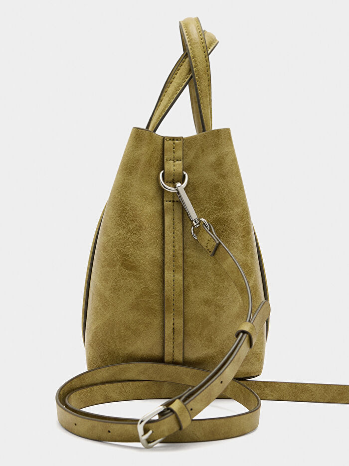 Çapraz Askılı Tote Çanta S