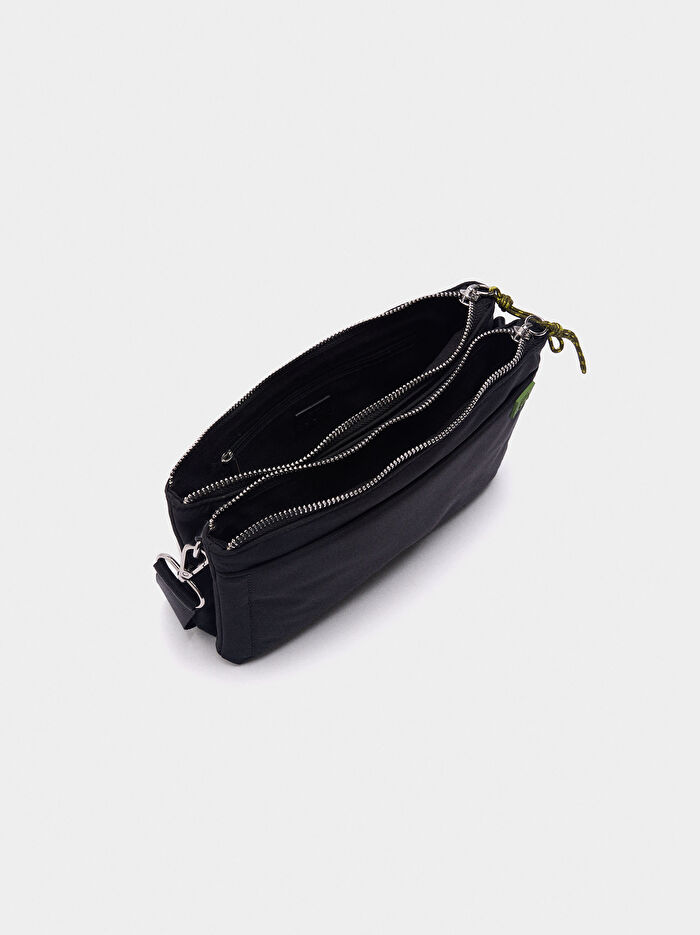 Teknik Kumaş Çapraz Askılı Çanta