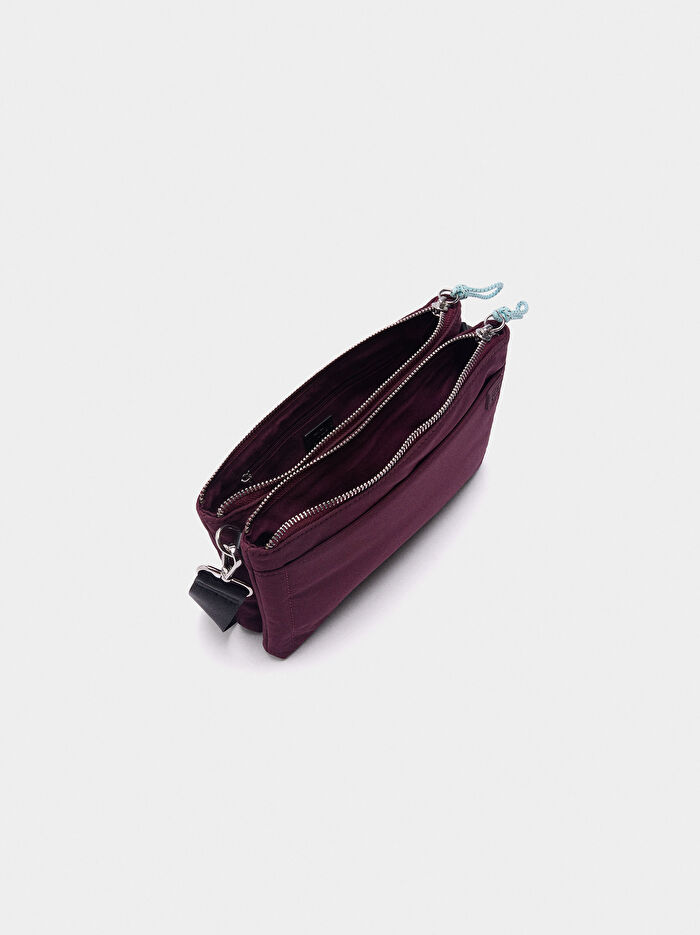 Teknik Kumaş Çapraz Askılı Çanta