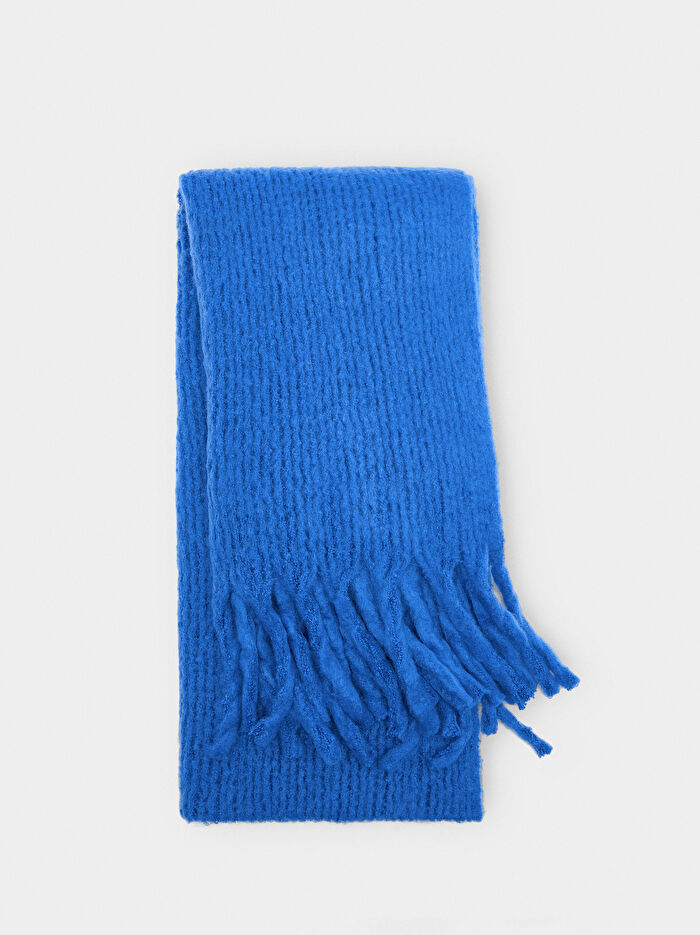 Püsküllü Battaniye Atkı