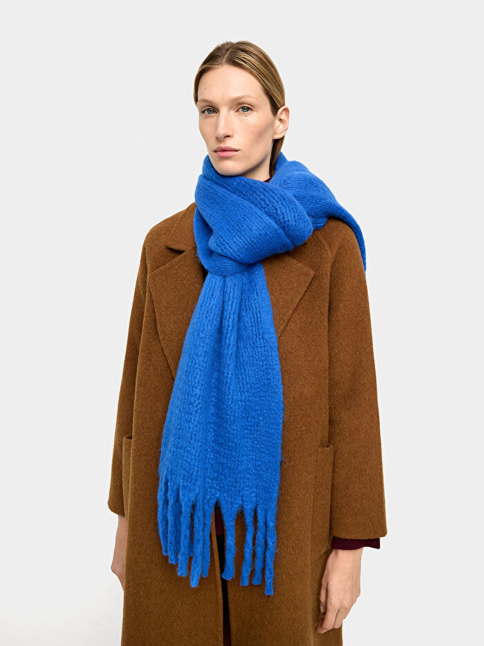 Püsküllü Battaniye Atkı