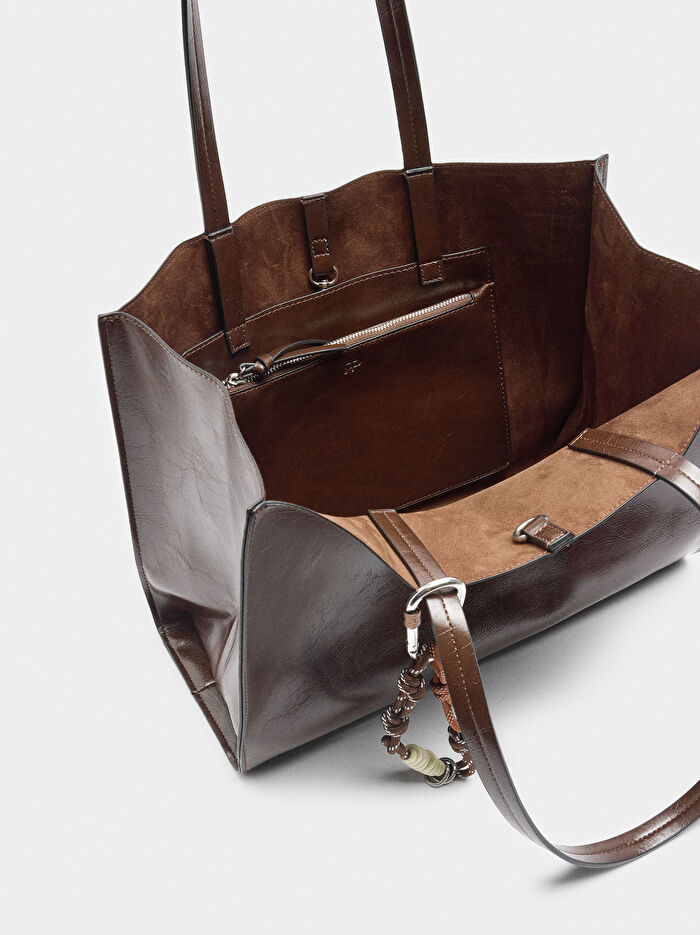 Charm'lı Shopper Çanta