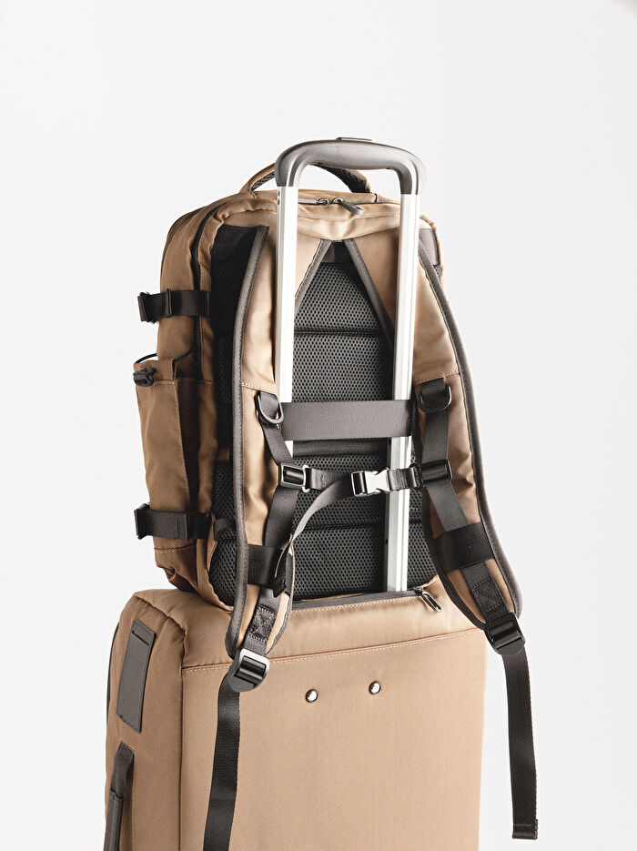 Teknik Kumaş Kabin Boy Sırt Çantası