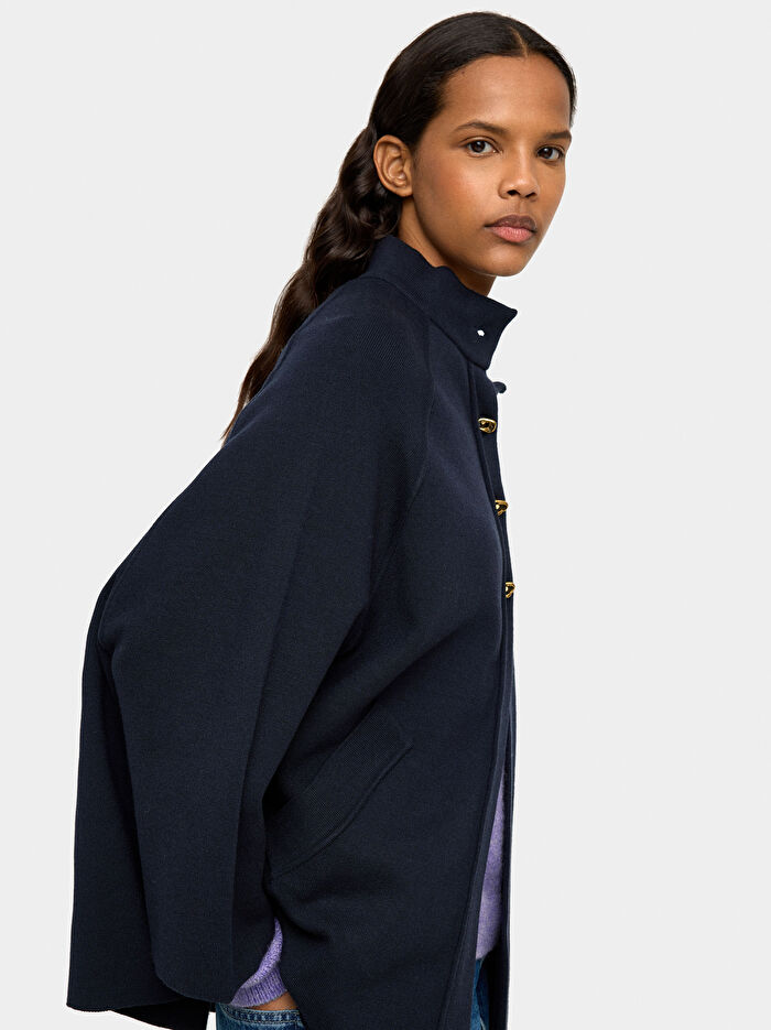 Yüksek Yaka Örgü Panço