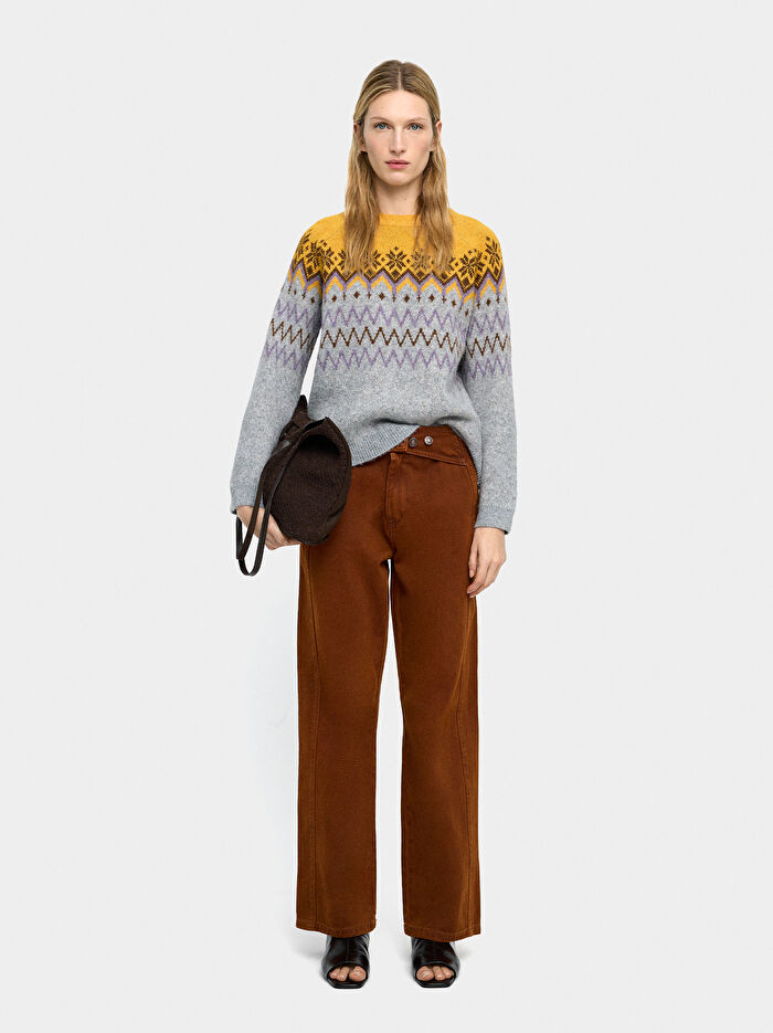 Jakarlı Örme Kazak