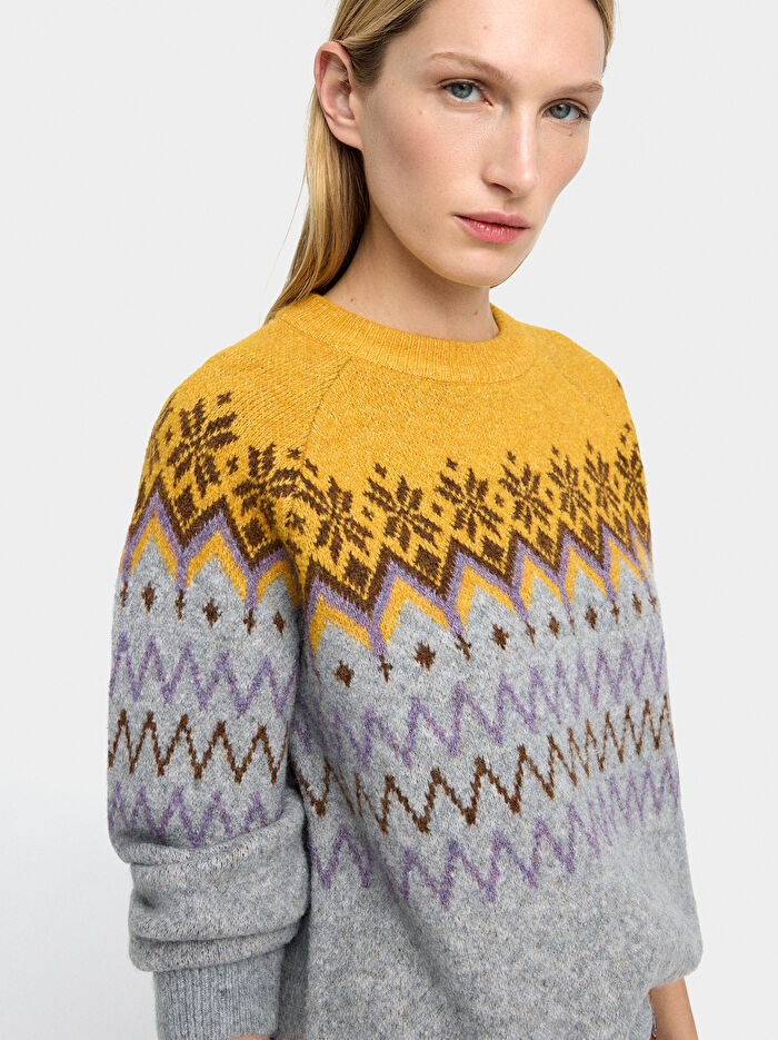 Jakarlı Örme Kazak