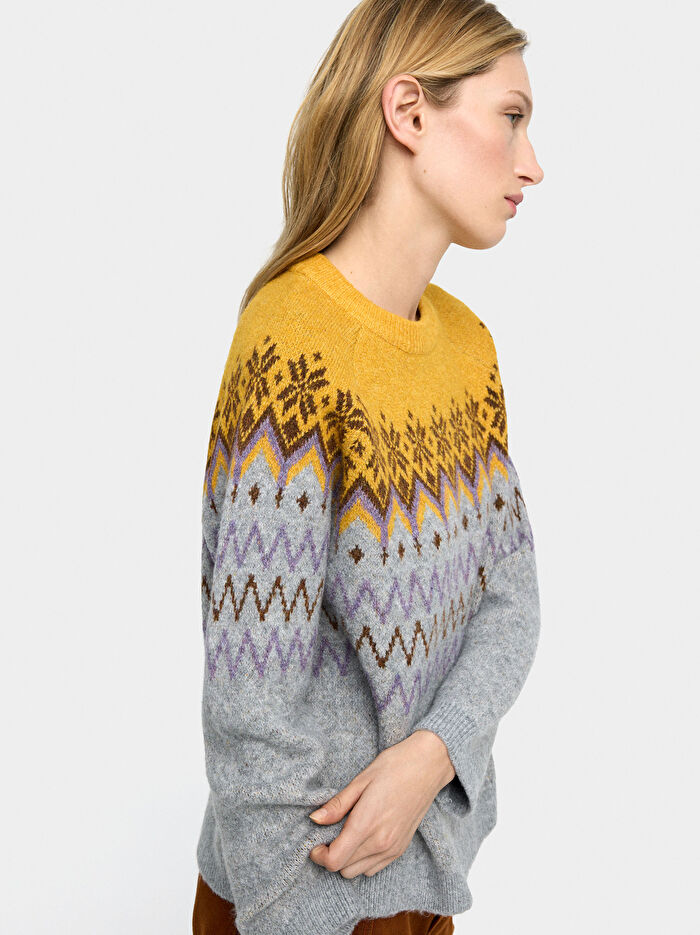 Jakarlı Örme Kazak