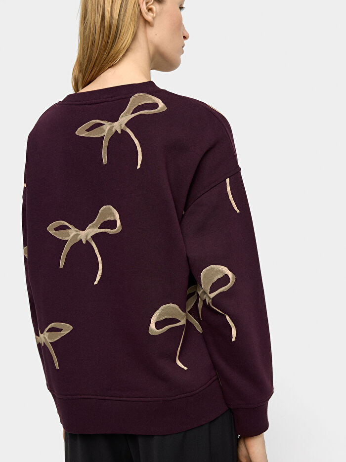 Fiyonk Desenli Sweatshirt