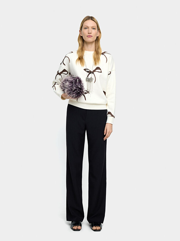 Fiyonk Desenli Sweatshirt