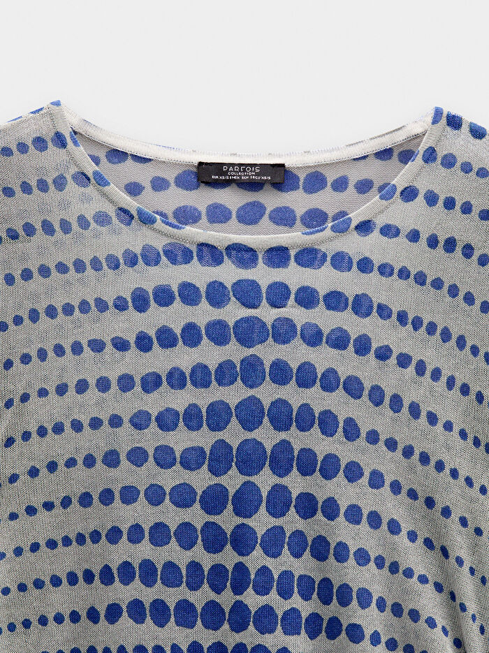 Yarı Şeffaf Örme Kazak