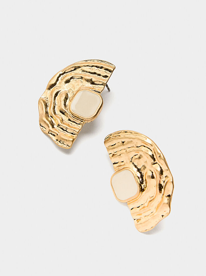 Resin İşlemeli Küpe