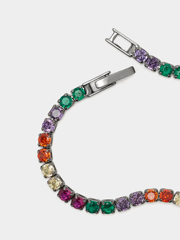 Zirkonya Taşlı Kolye ve Bileklik Seti