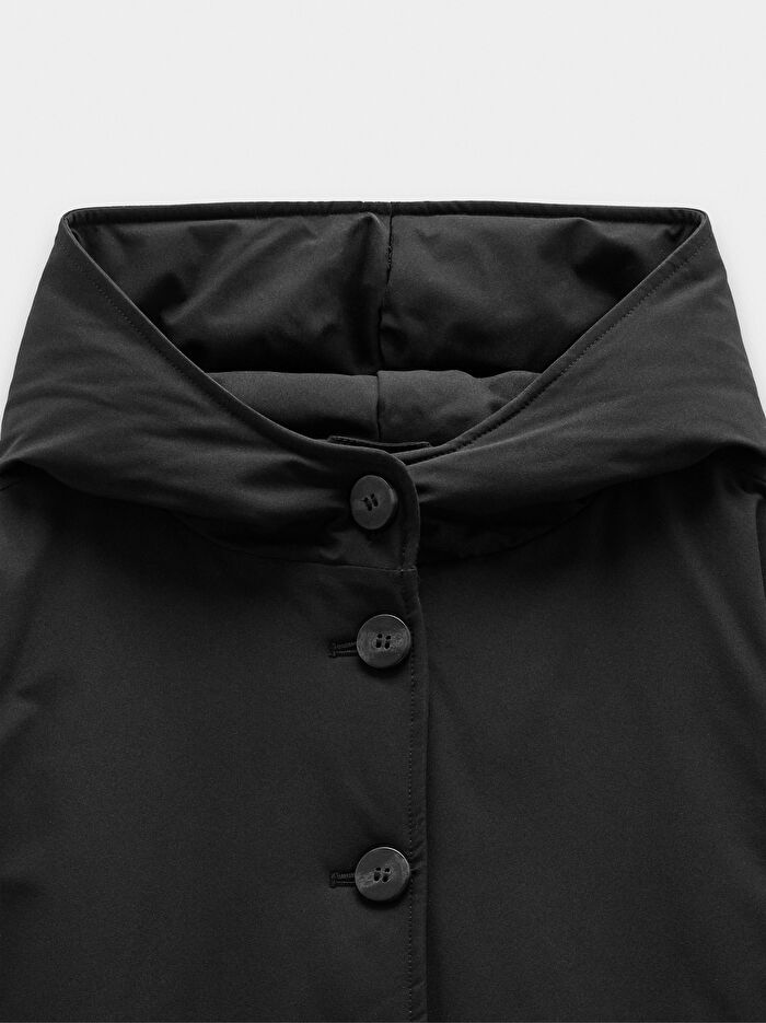 Kapüşonlu Dolgulu Mont