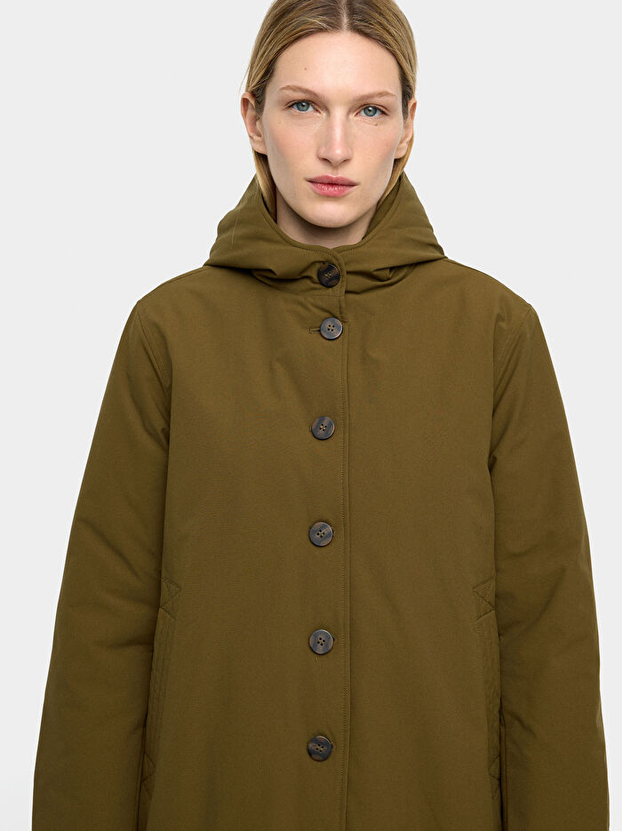 Kapüşonlu Dolgulu Mont