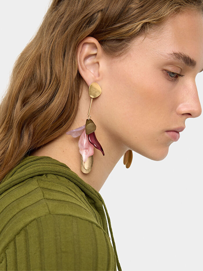 Yapraklı Uzun Küpe