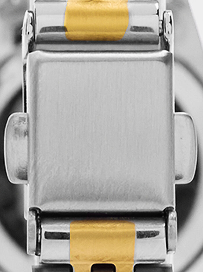 Paslanmaz Çelik Kordonlu İki Renkli Saat