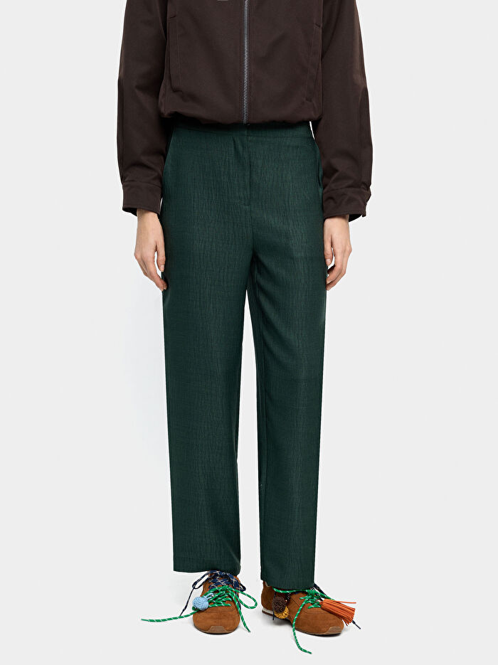 Kırışık Efektli Pantolon