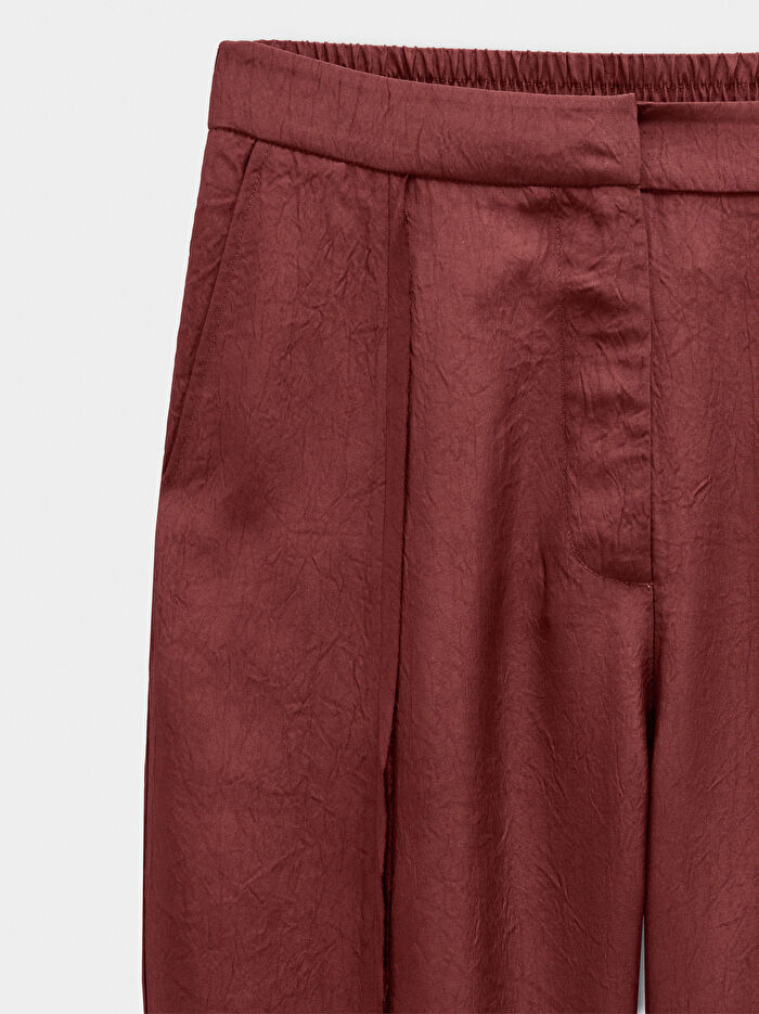 Kırışık Efektli Pantolon