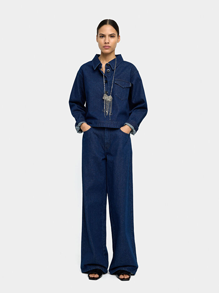 %100 Pamuk Denim Pantolon