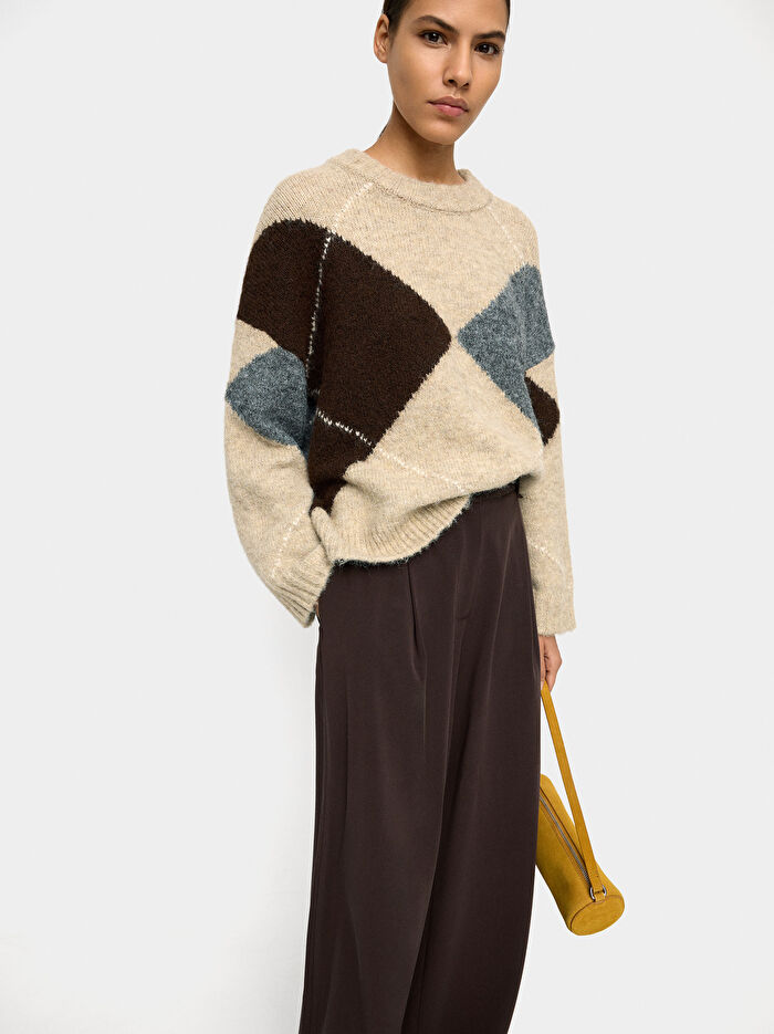 Jakarlı Örme Kazak