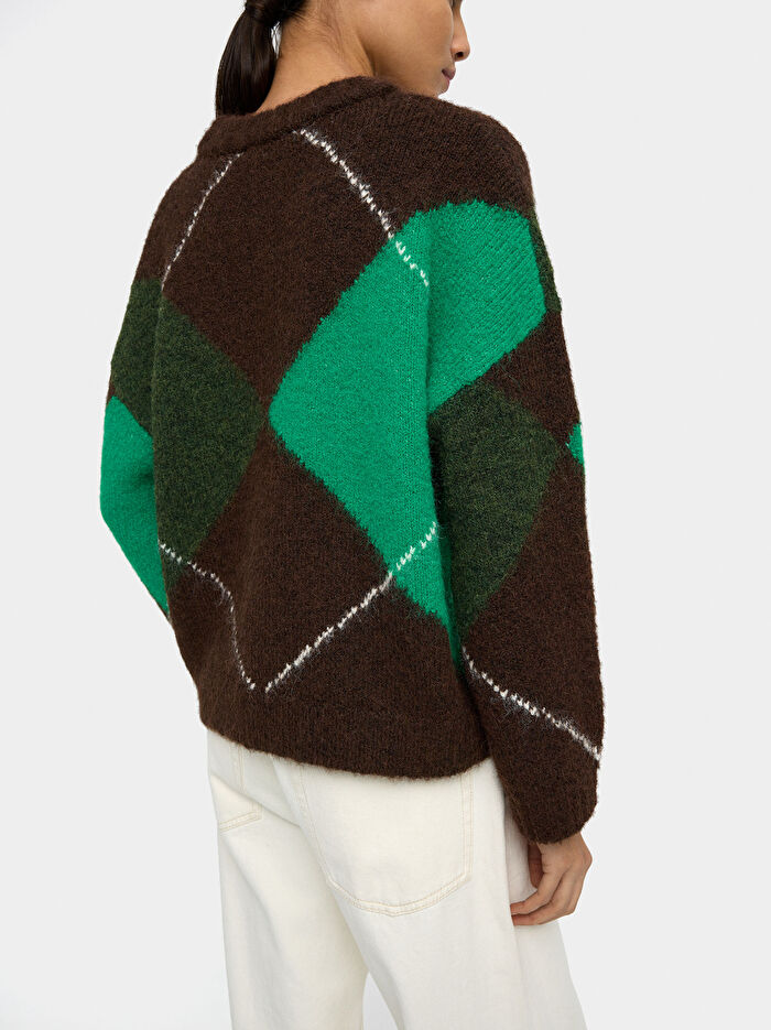 Jakarlı Örme Kazak