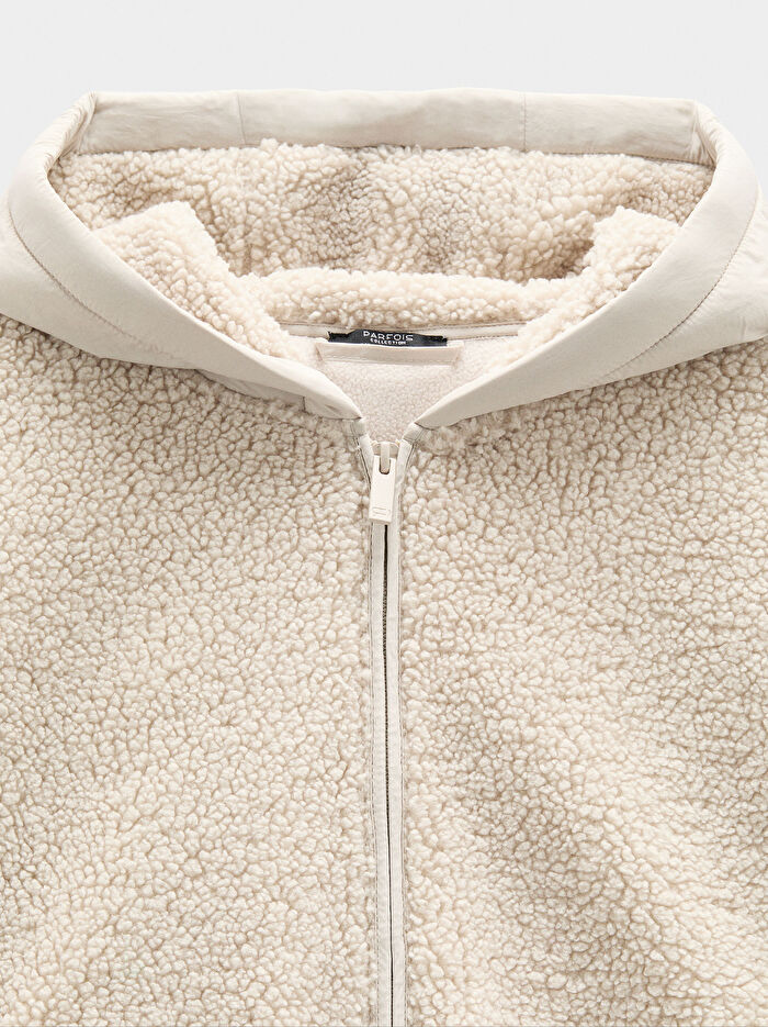 Kapüşonlu Sherpa Etkili Ceket