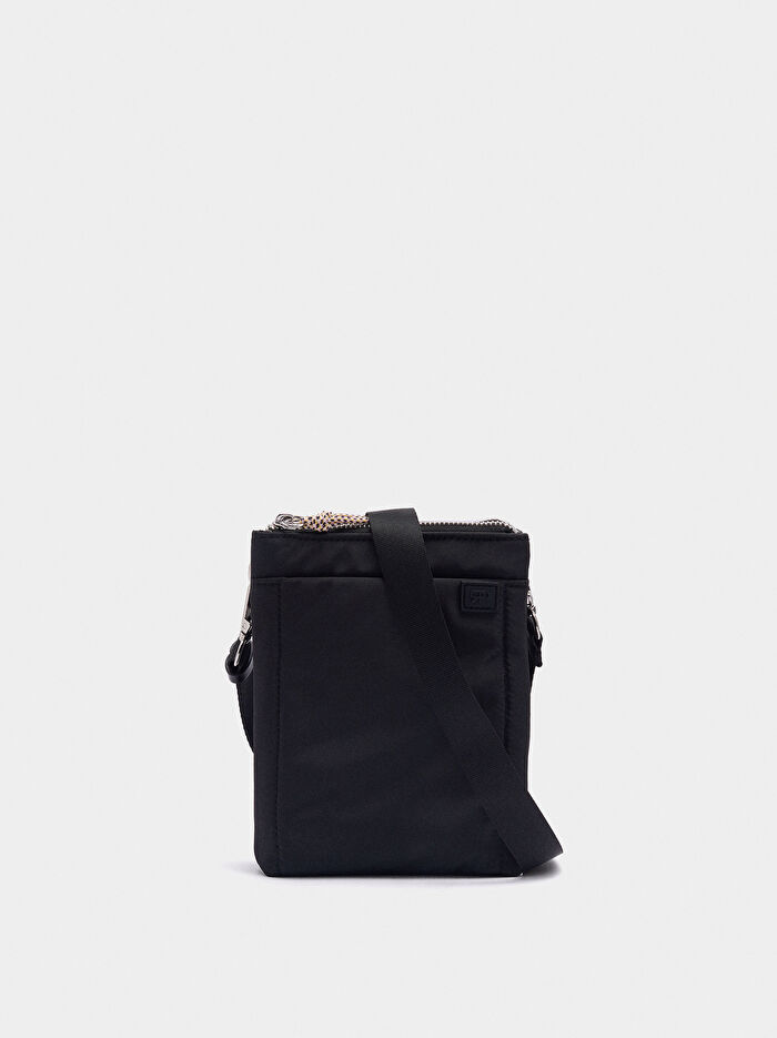 Teknik Kumaş Çapraz Askılı Çanta