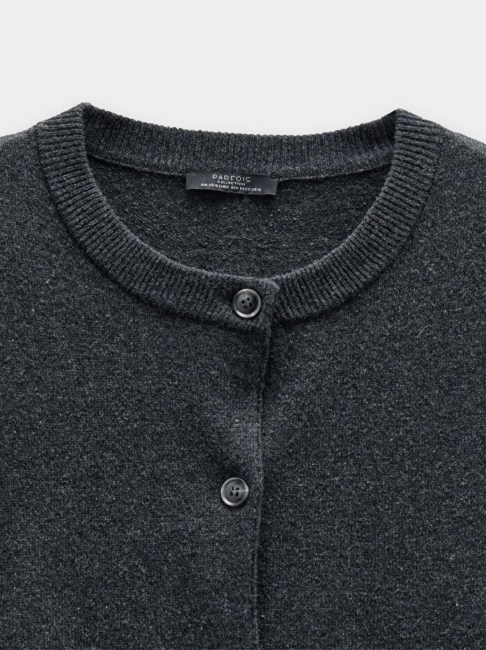 Çift Örme Efektli Kazak