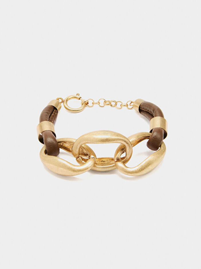 Kordon Bağlantılı Zincir Bileklik