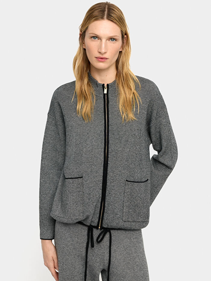 Fermuarlı Örme Hırka