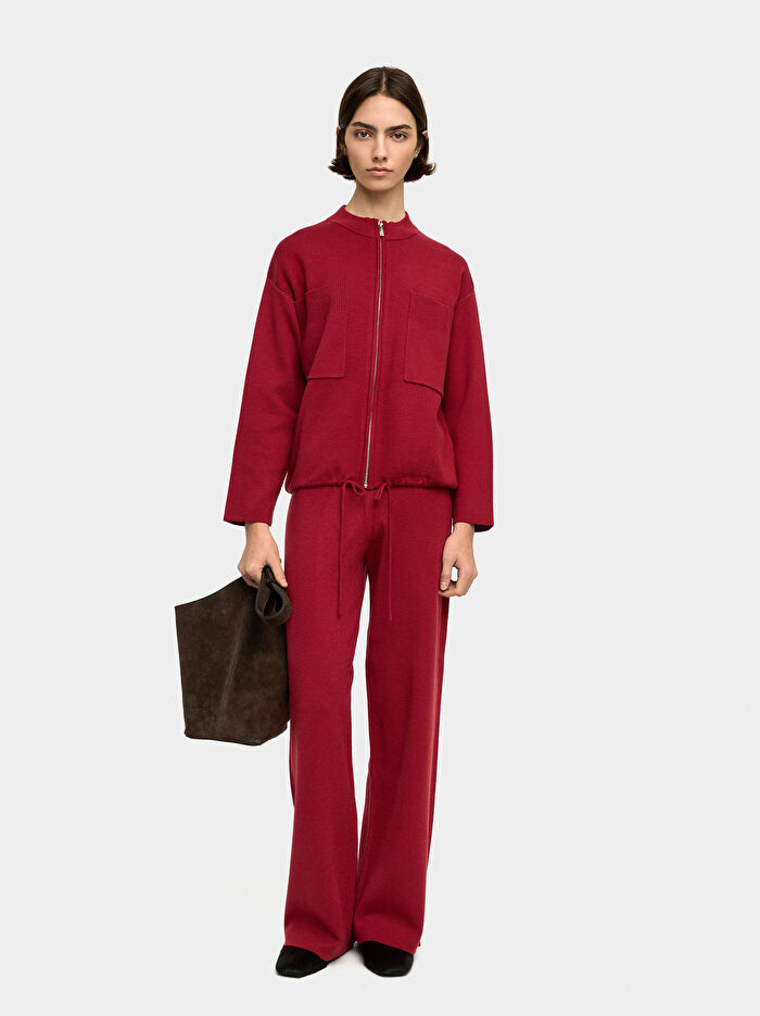 Fermuarlı Örme Hırka