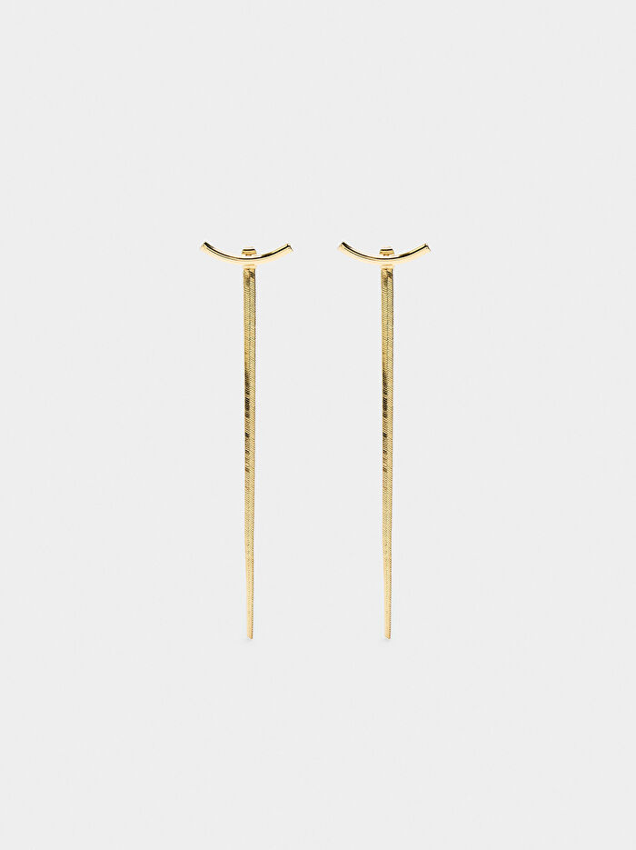 Kaskad Efektli Uzun Küpe