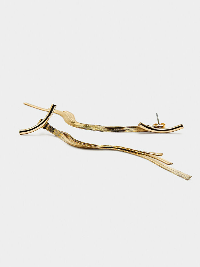 Kaskad Efektli Uzun Küpe