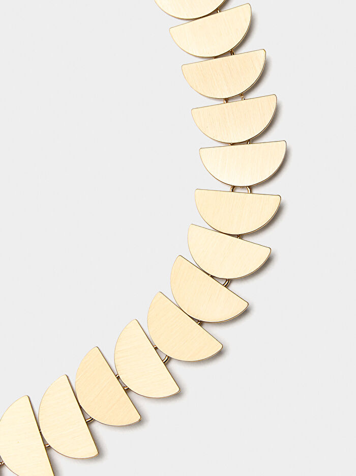 Yarım Daireli Kısa Kolye