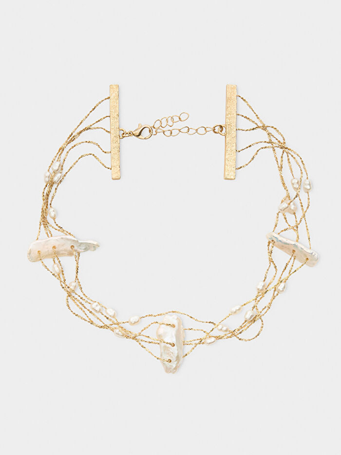 Tatlı Su İncili Kısa Kolye