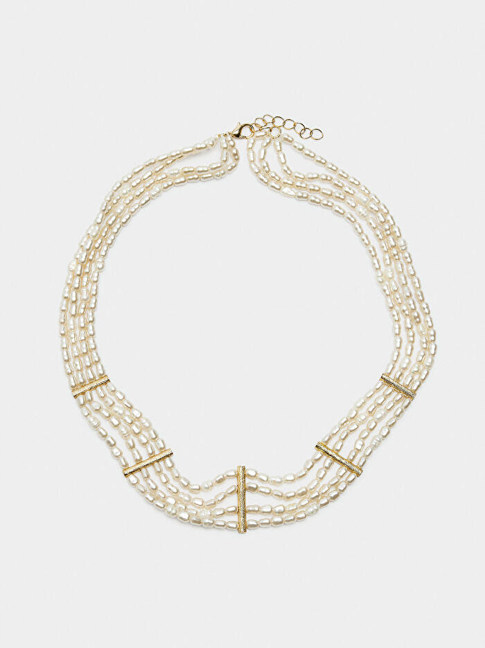 Tatlı Su İncili Kısa Kolye