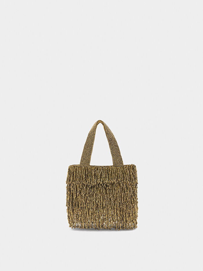 Boncuklu Party Çanta