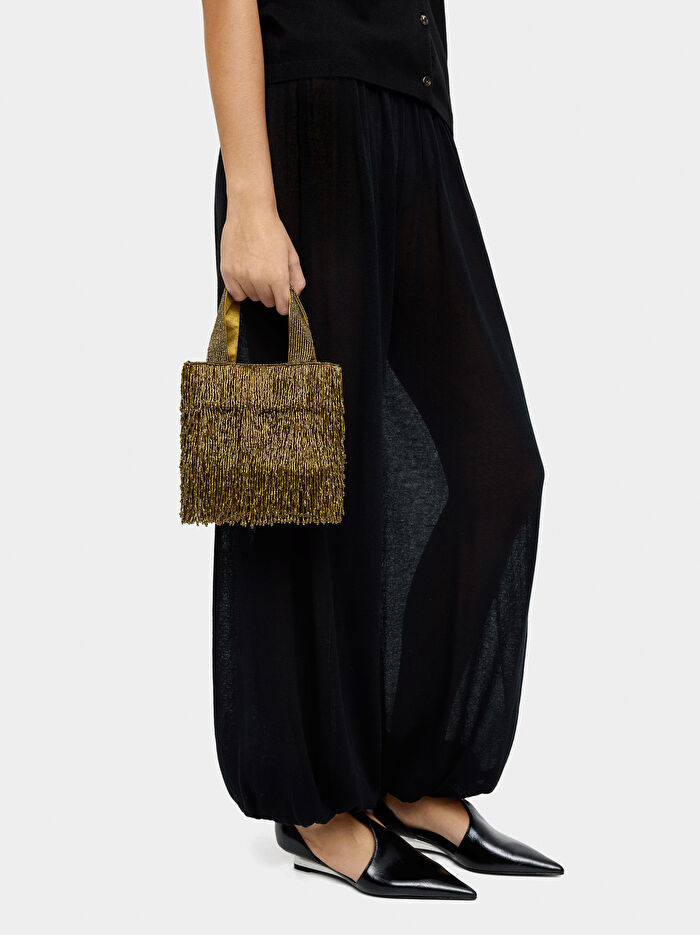 Boncuklu Party Çanta