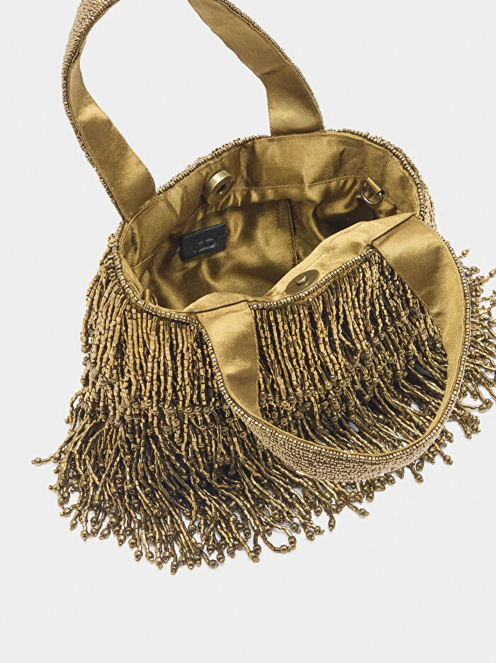 Boncuklu Party Çanta