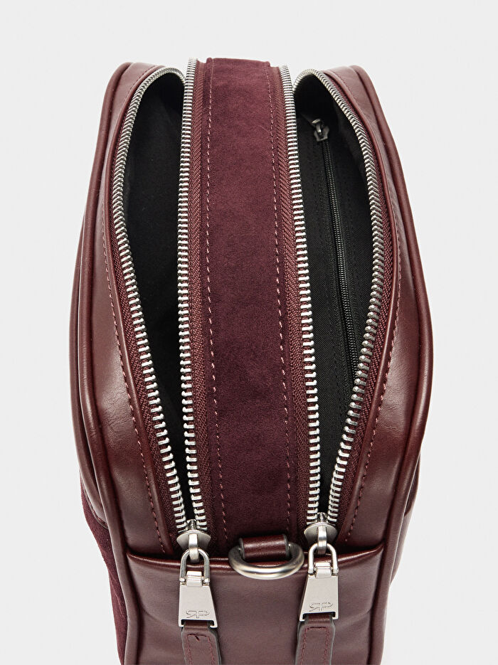 Kontrastlı Çapraz Askılı Çanta