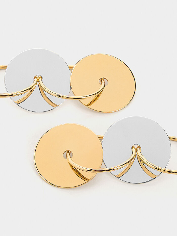 Uzun İki Renkli Küpe