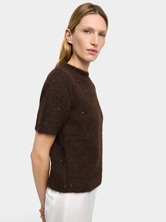 Kısa Kollu Örme Kazak