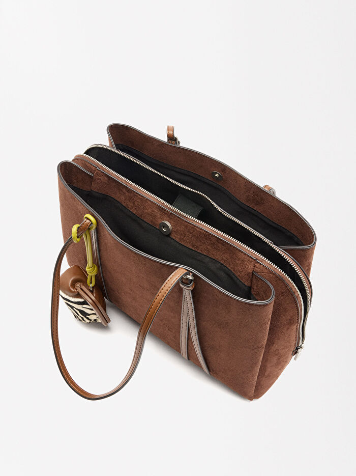 Deri Görünümlü Omuz Askılı 13 İnç Laptop Çantası