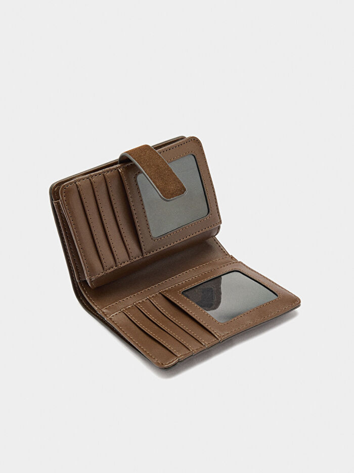 Deri Efektli Cüzdan