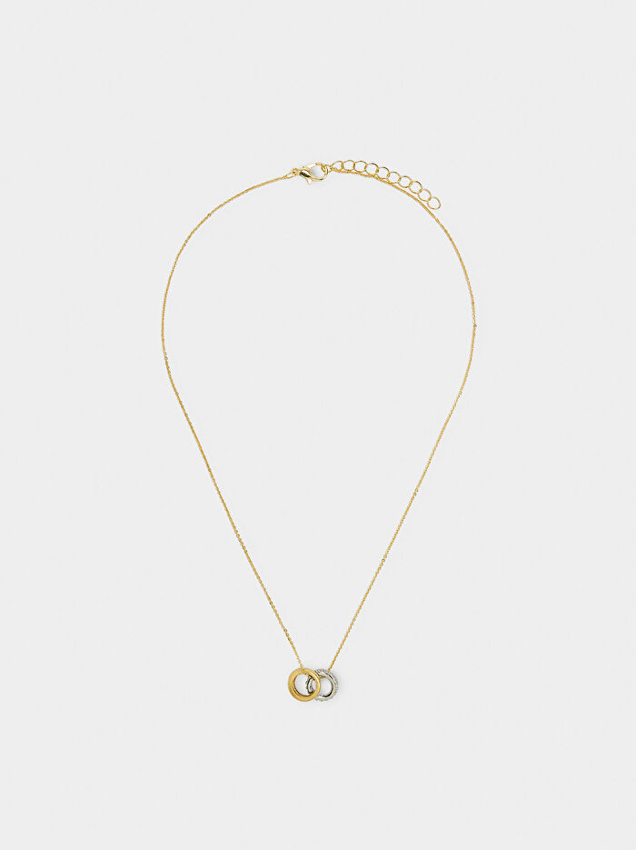 Zirkonya Taşlı Kolye