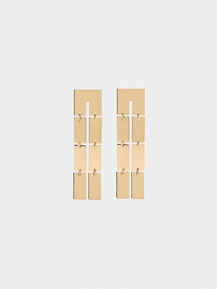 Çift Görünümlü Uzun Küpe