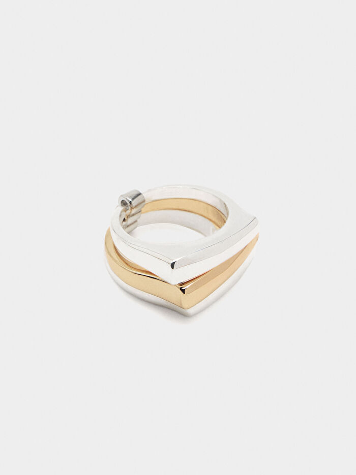 İki Renkli Üçlü Yüzük