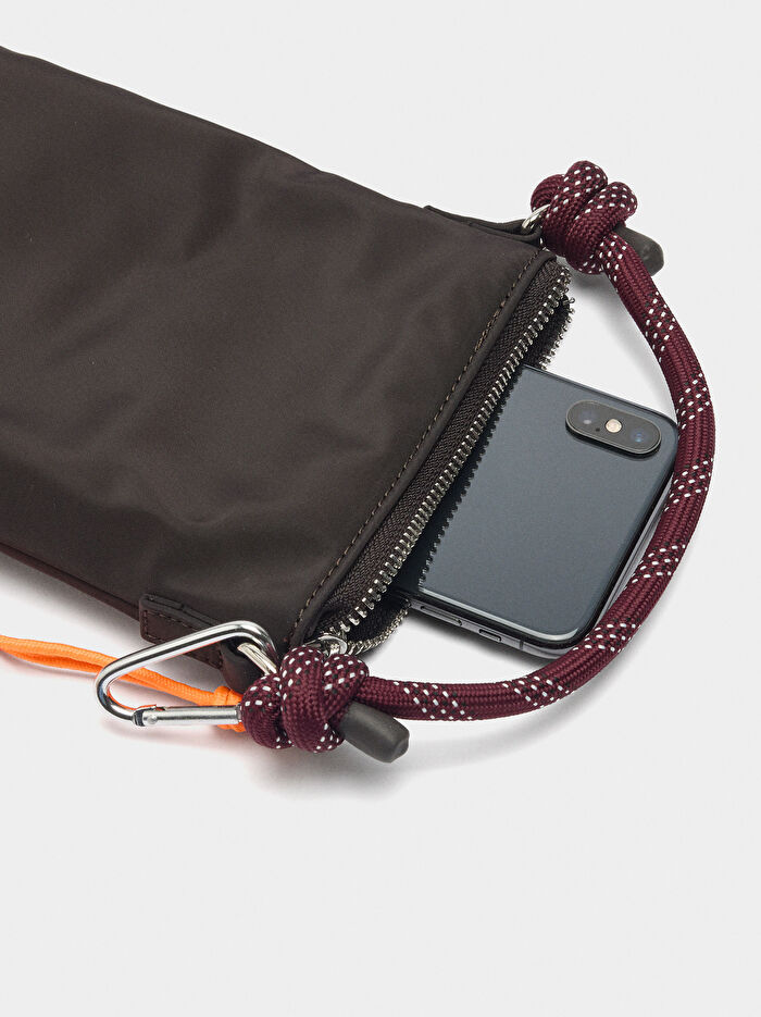 Teknik Kumaş Cep Telefonu Çantası