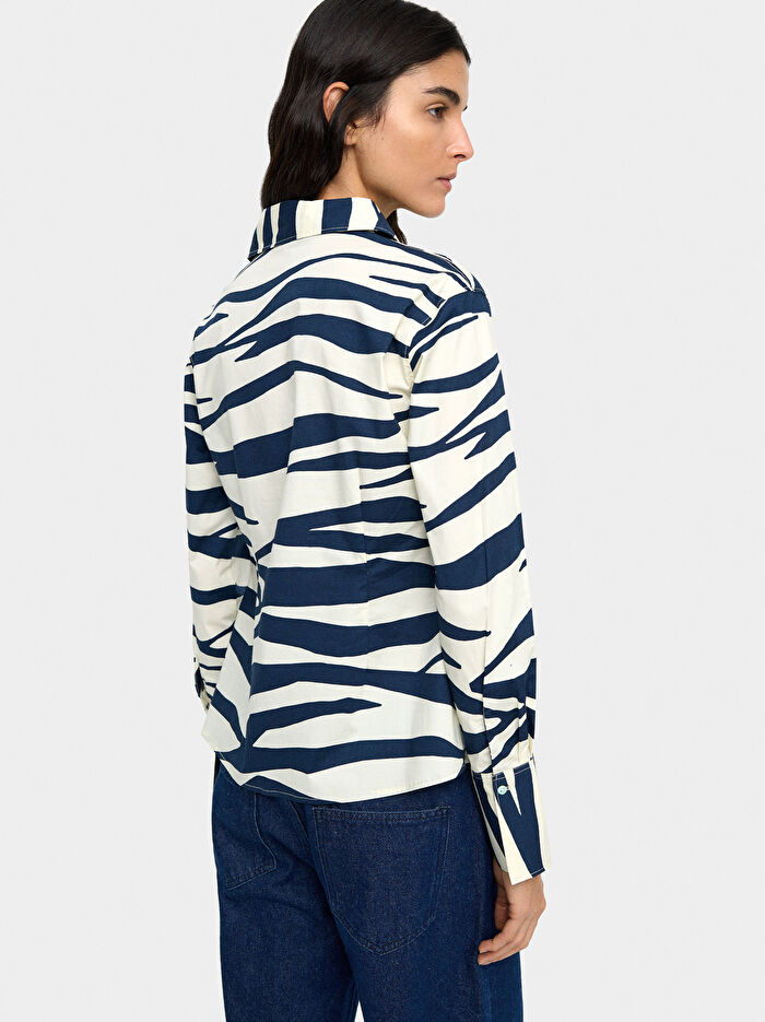 Desenli Pamuklu Gömlek